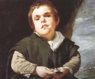 Diego Velazquez The Dwarf Francisco Lezcano (el Nino de Vallecas) (detail) (df01) Norge oil painting art